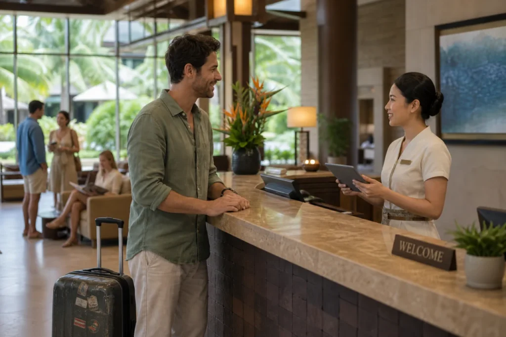 Is it possible to request a different room at an all-inclusive resort?